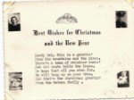 Christmas card sent from Ozie Waters Christmas card sent from Ozie Waters