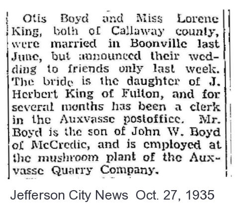 Married, Boyd - King