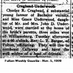 Married, Craghead - Underwood