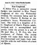 Married, Fox - Craghead Married, Fox - Craghead