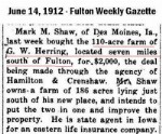 Land Sale - George W. Herring Jr.