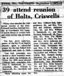 Reunion - Holt Criswell