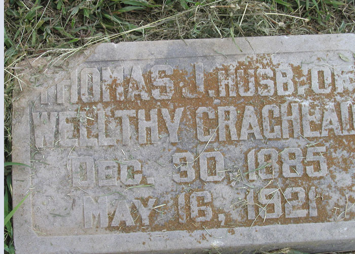 x Headstone - Craghead, Thomas J.