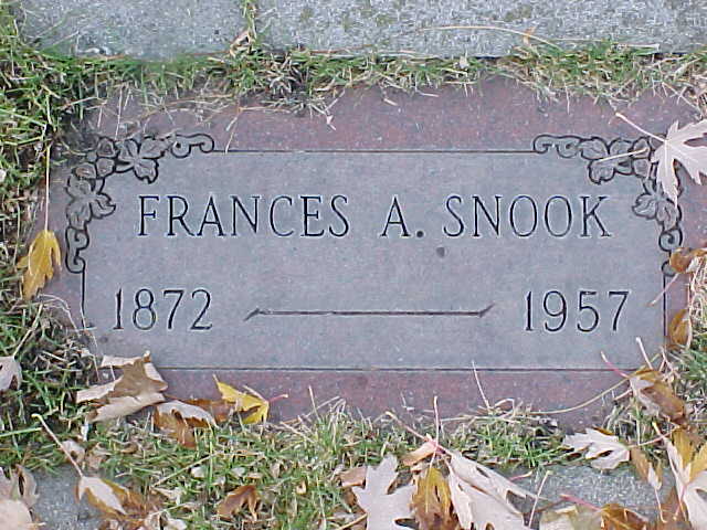 x Headstone - Snook, Frances Herring