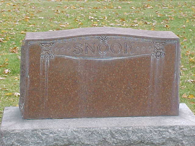 x Headstone - Snook, Ibra Randolph & Snook, Frances Herring