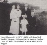 Cave, Henry Shannon family